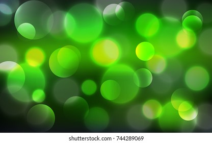 Abstract Bokeh Lights Vintage Background, Vector Illustration