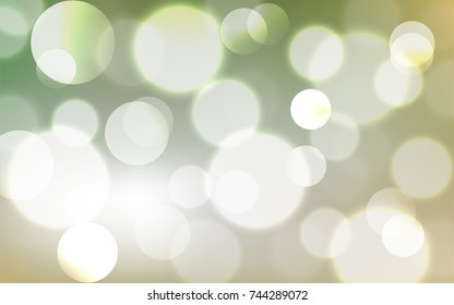 Abstract Bokeh Lights Vintage Background, Vector Illustration