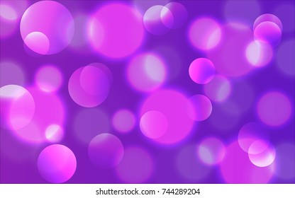 Abstract Bokeh Lights Vintage Background, Vector Illustration