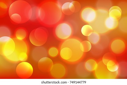 Abstract Bokeh Lights Vintage Background, Vector Illustration