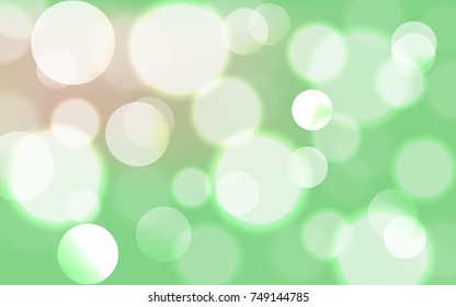 Abstract Bokeh Lights Vintage Background, Vector Illustration