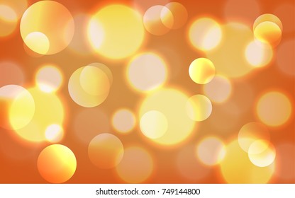 Abstract Bokeh Lights Vintage Background, Vector Illustration