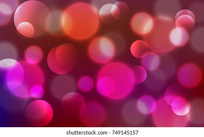 Abstract Bokeh Lights Vintage Background, Vector Illustration