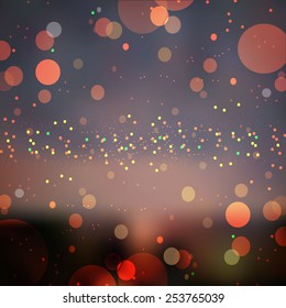 Abstract bokeh mesh background . Vector illustration