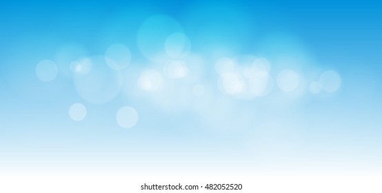 abstract bokeh on blue sky