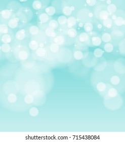 Abstract Bokeh on Green Background
