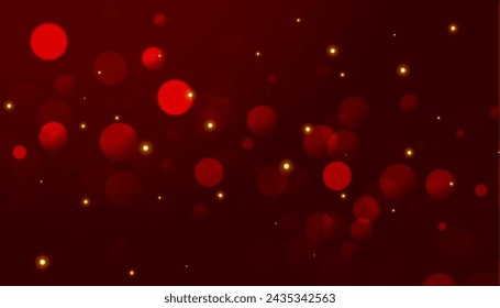 abstract bokeh pattern red banner with soft touch vector 