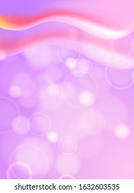 Abstract bokeh purple wavy background.  Vector stock illustration for poster