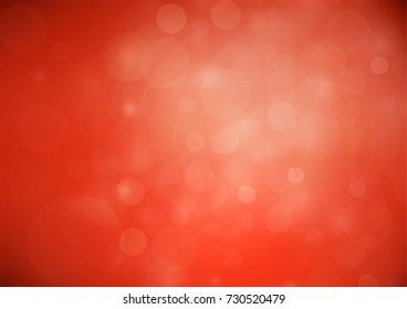 Abstract bokeh red color background. vector illustration