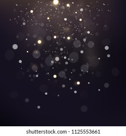 Abstract Bokeh Scattered. Vector Illustration