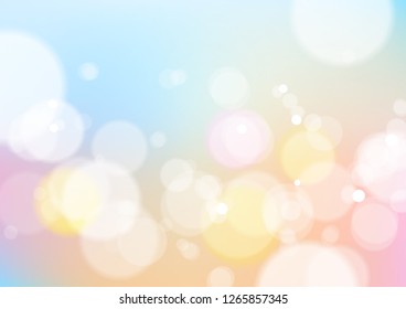 Abstract Bokeh Soft Lights Background, Vector Illustration