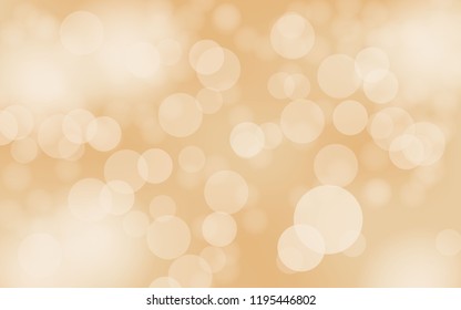 Abstract bokeh steel cloud brown color lights background illustration. Vector 10 EPS.