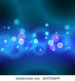 Abstract Bokeh. Vector illustration style.