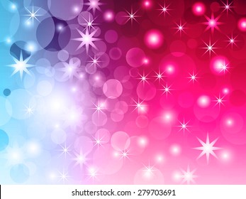 Abstract bokeh vivid light vector background. 