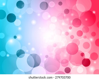 Abstract bokeh vivid light vector background. 