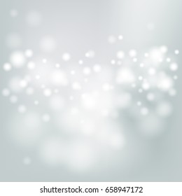 abstract bokeh  white and gray color background,vector illustration
