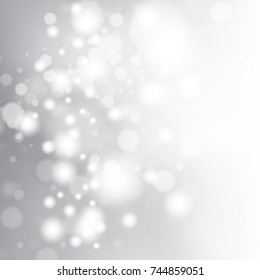 abstract bokeh white and gray color background,vector illustration