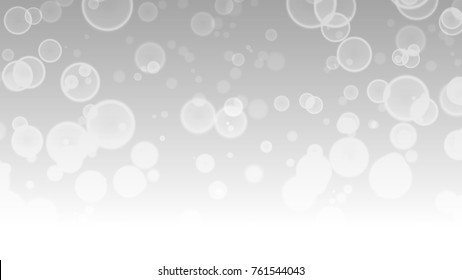 Abstract Bokeh White and Gray Gradient Vector Backgrounds