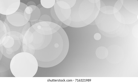 Abstract bokeh White and Gray Vector Backgrounds