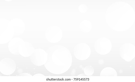 Abstract Bokeh White and Gray Vector Backgrounds