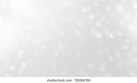 Abstract Bokeh White and Gray Vector Backgrounds