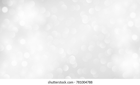 Abstract Bokeh White and Gray Vector Backgrounds