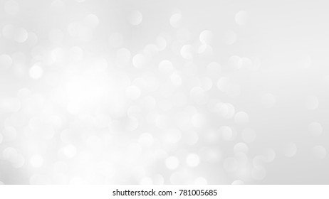 Abstract Bokeh White and Gray Vector Backgrounds