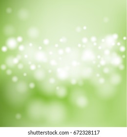 abstract bokeh white and green color background,vector illustration