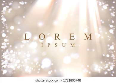 Abstract bokeh white light background