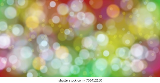 Abstract bokeh winter background illustration