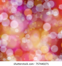 Abstract bokeh winter background illustration