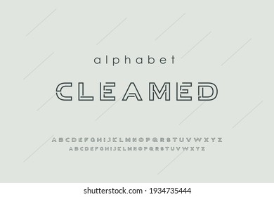 Abstract bold fonts of the modern alphabet, Typography fonts regular uppercase. vector illustration 