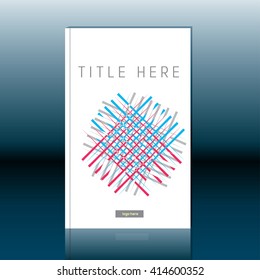 Abstract book cover design. Brochure, report or flyer design template
