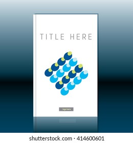 Abstract book cover design. Brochure, report or flyer design template