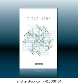Abstract book cover design. Brochure, report or flyer design template