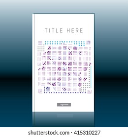 Abstract book cover design. Brochure, report or flyer design template