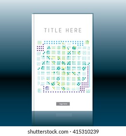 Abstract book cover design. Brochure, report or flyer design template
