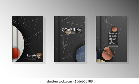abstract book cover design with a galaxy background . vector illustration in eps 10