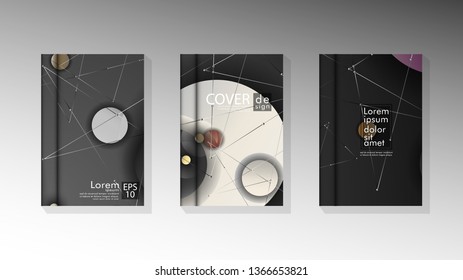abstract book cover design with a galaxy background . vector illustration in eps 10