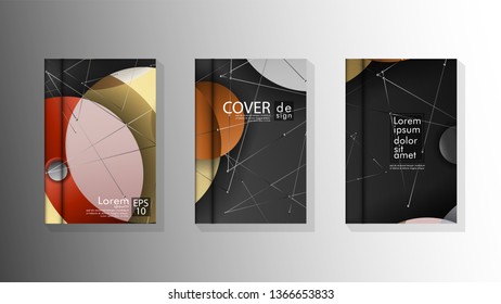 abstract book cover design with a galaxy background . vector illustration in eps 10