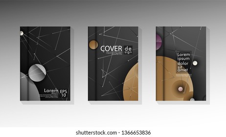 abstract book cover design with a galaxy background . vector illustration in eps 10