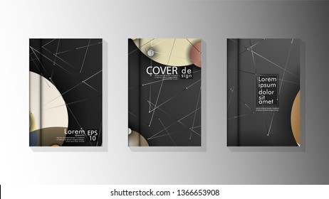 abstract book cover design with a galaxy background . vector illustration in eps 10