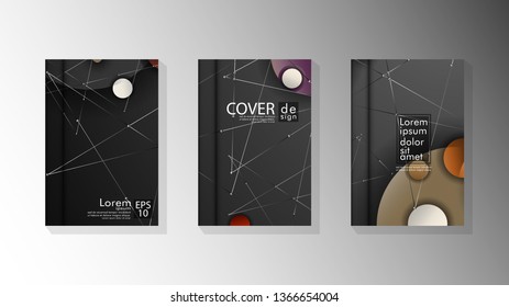 abstract book cover design with a galaxy background . vector illustration in eps 10