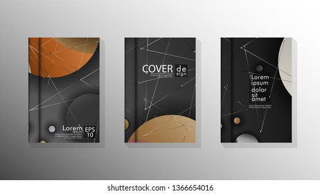 abstract book cover design with a galaxy background . vector illustration in eps 10