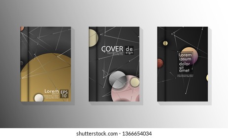 abstract book cover design with a galaxy background . vector illustration in eps 10