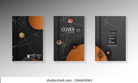 abstract book cover design with a galaxy background . vector illustration in eps 10