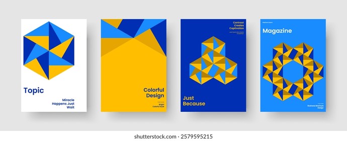 Abstract Book Cover Design. Geometric Flyer Layout. Isolated Background Template. Report. Brochure. Business Presentation. Banner. Poster. Catalog. Advertising. Leaflet. Handbill. Pamphlet