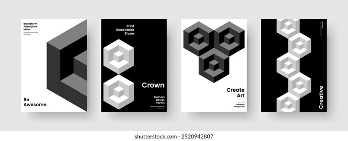 Abstract Book Cover Design. Isolated Report Layout. Geometric Business Presentation Template. Background. Poster. Flyer. Banner. Brochure. Notebook. Pamphlet. Leaflet. Magazine. Advertising