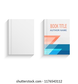 Abstract book cover design template, stock vector