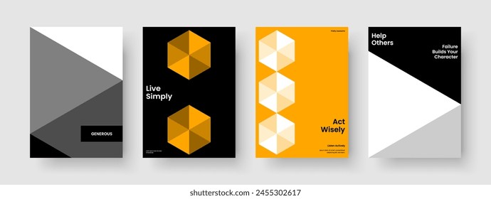 Abstract Book Cover Layout. Geometric Business Presentation Design. Creative Background Template. Banner. Flyer. Report. Poster. Brochure. Catalog. Advertising. Brand Identity. Notebook. Pamphlet